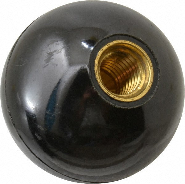 TE-CO Te-co 43612 Ball Knob 1-7/8 in Plastic Black 1/2-13