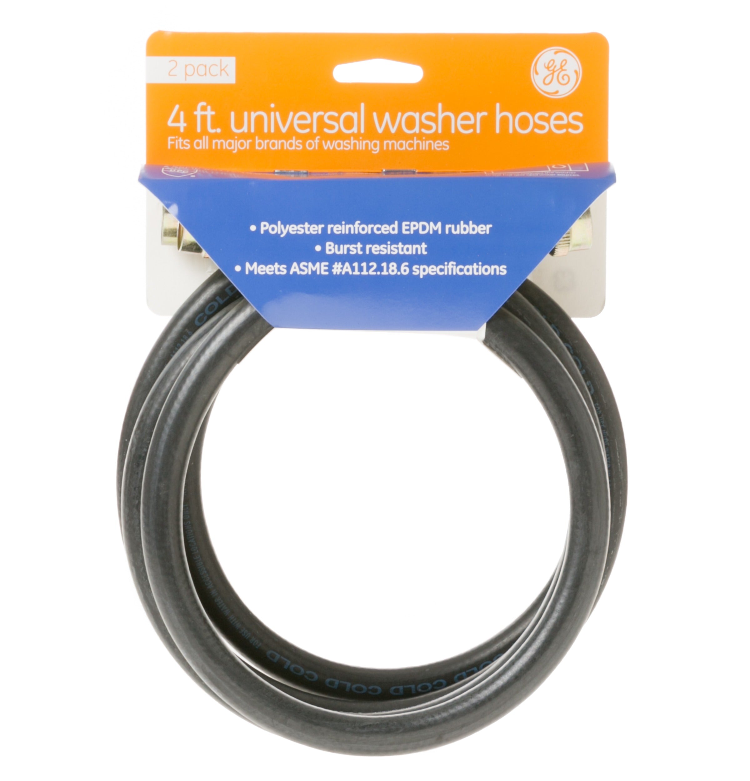 GENERAL ELECTRIC GE PM14X10002 Washer Hose - Rubber (2-Pack)