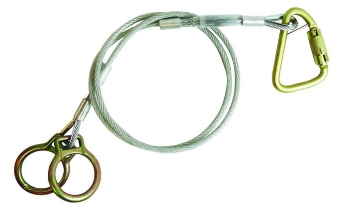 FALLTECH Falltech 84202DC8 Cable Carabiner Sling Anchor (8 ft)