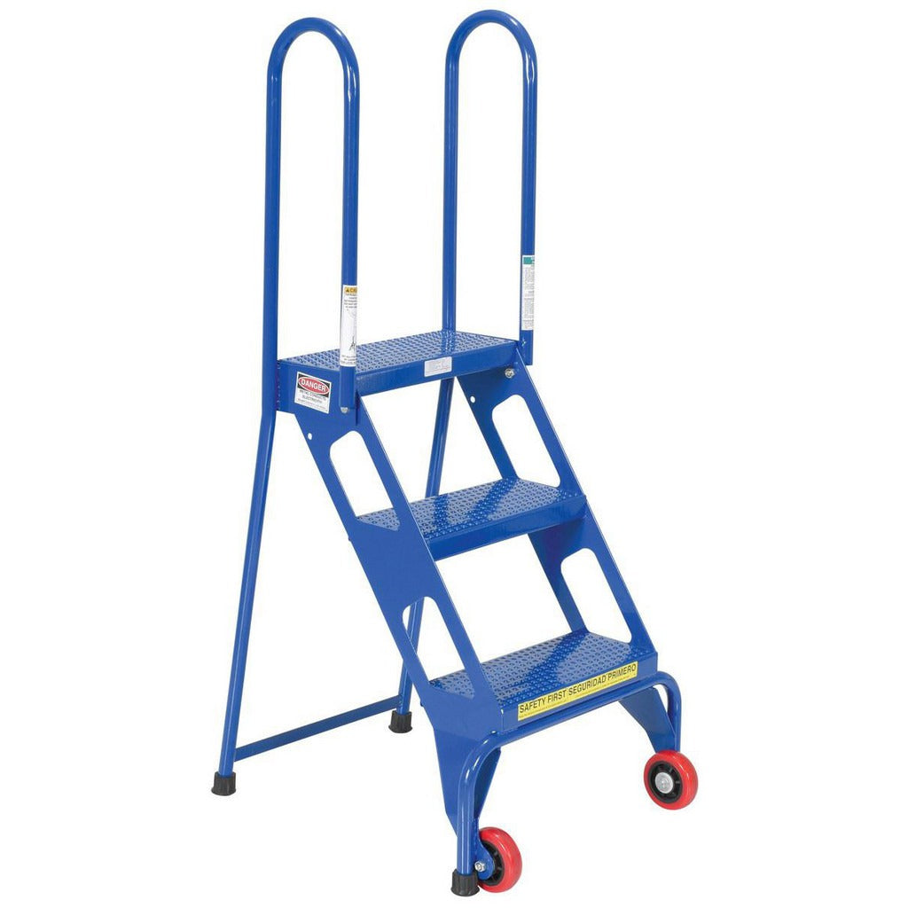 VESTIL Vestil FLAD-3 Rolling Ladder 3 Step 300 Lb Type 1A