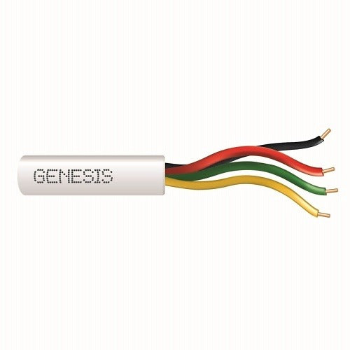 SOUTHWIRE Genesis Cable 21035501 22/4 Solid Riser Cable 500 Ft White