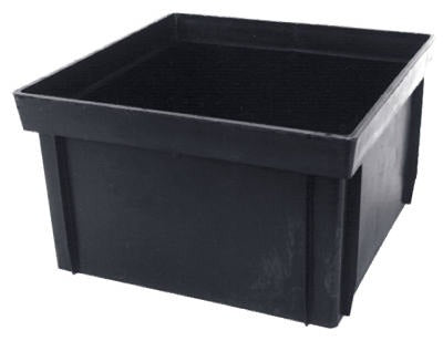 NDS Nds 1216 Catch Basin Riser 6 in Black 12 in Series