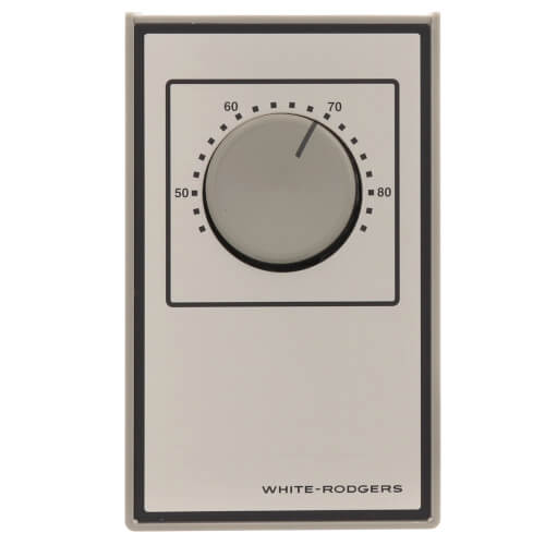 White-Rodgers 1A65-641 Beige Line Voltage Baseboard Thermostat