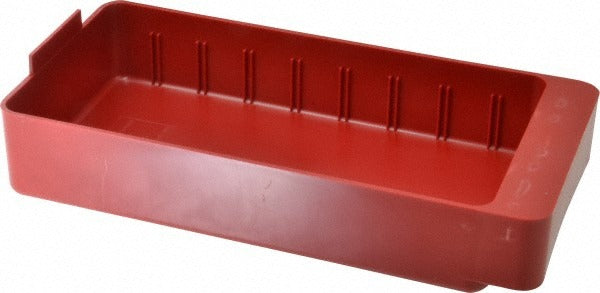 QUANTUM STORAGE SYSTEMS Quantum Storage QED401RD Plastic Drawer Bin Red 28 Lb