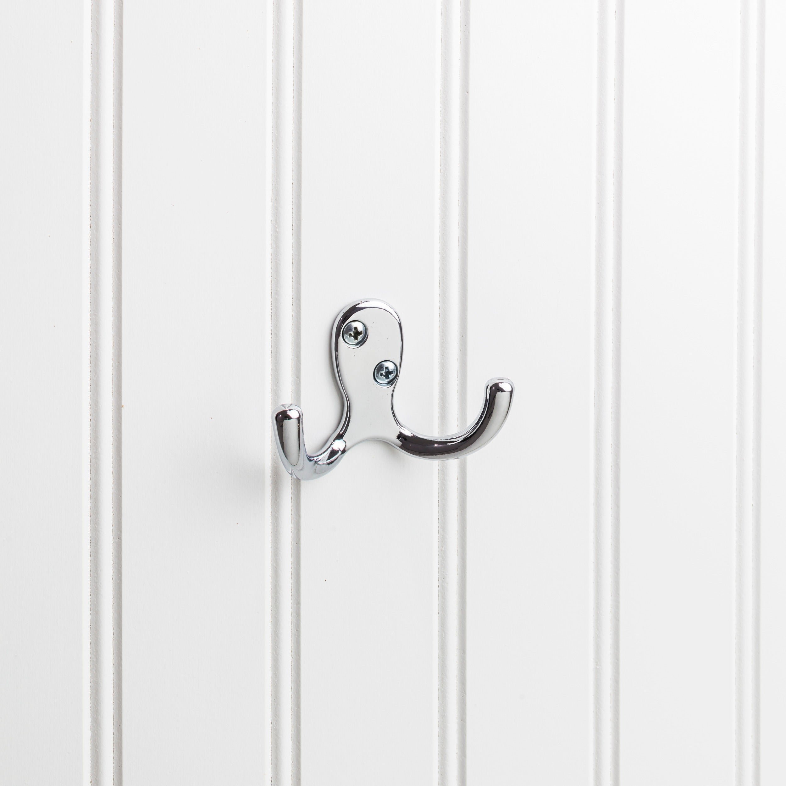 ELEMENTS Elements YD15-187PC Polished Chrome Double Prong Wall Hook