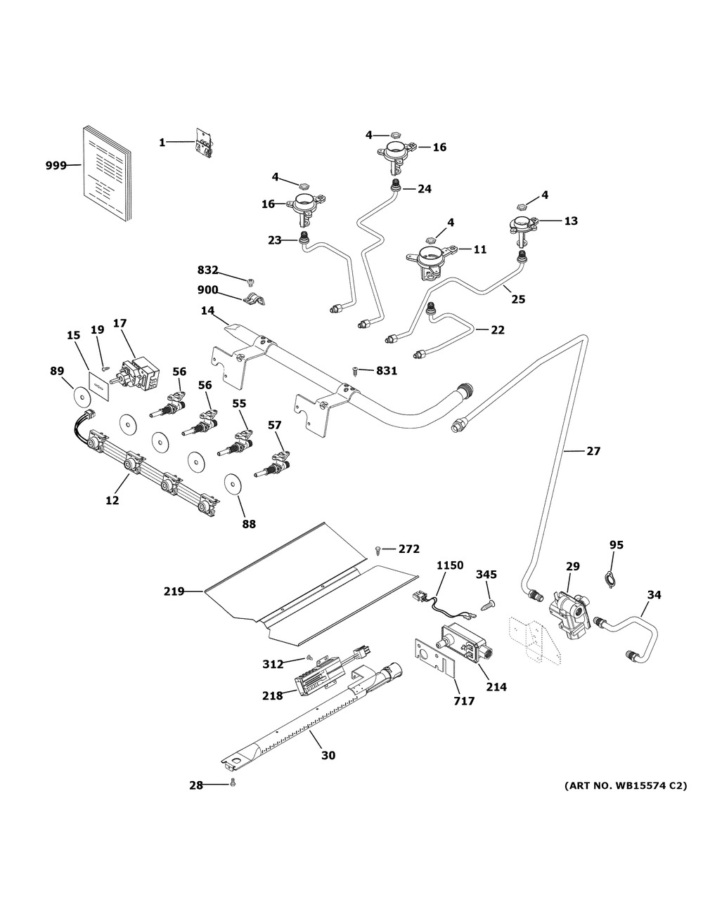 GENERAL ELECTRIC General Electric WB28X30958 LP Conversion Kit Assembly (Conversion Kit)