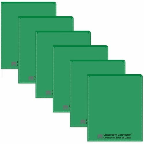 C-LINE C-line CLI32003 Two-pocket Poly Folder Letter Green 25-pack