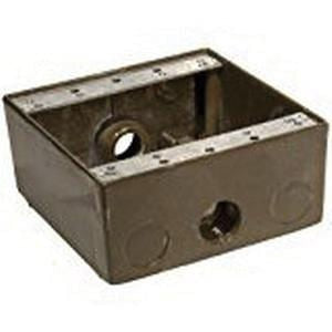 ORBIT Orbit 2B50-3 Weather-Proof 2-Gang Outlet Box (4-9/16 x 4-1/2 x 2 in)