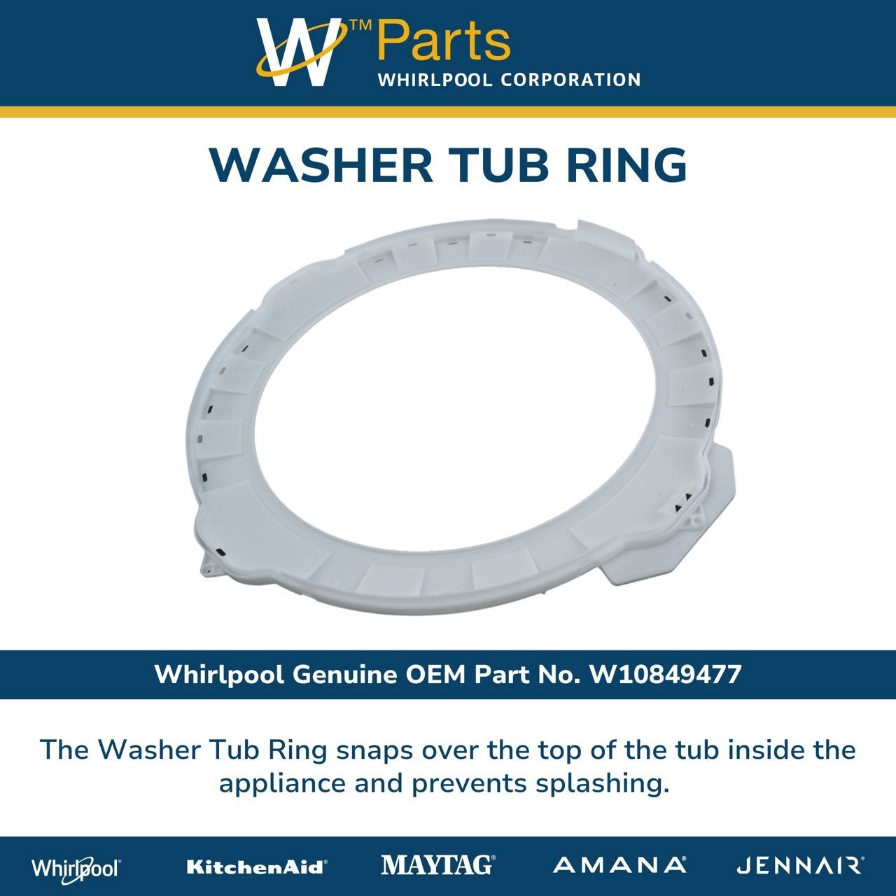 WHIRLPOOL Whirlpool W10849477 RING-TUB