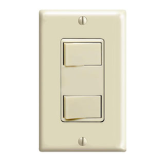 Leviton 1754-I Combination Switch 15 Amp 120 Volt 1 Pole Ivory