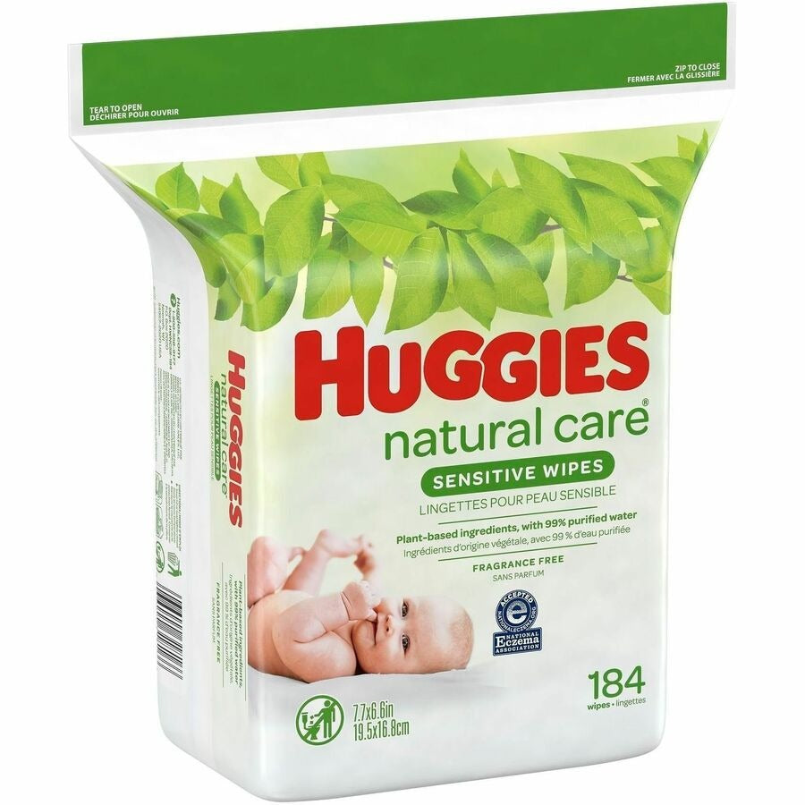 KIMBERLY-CLARK Kimberly-Clark KCC31816 Huggies Natural Care Sensitive Baby Wipes (184 Pack)