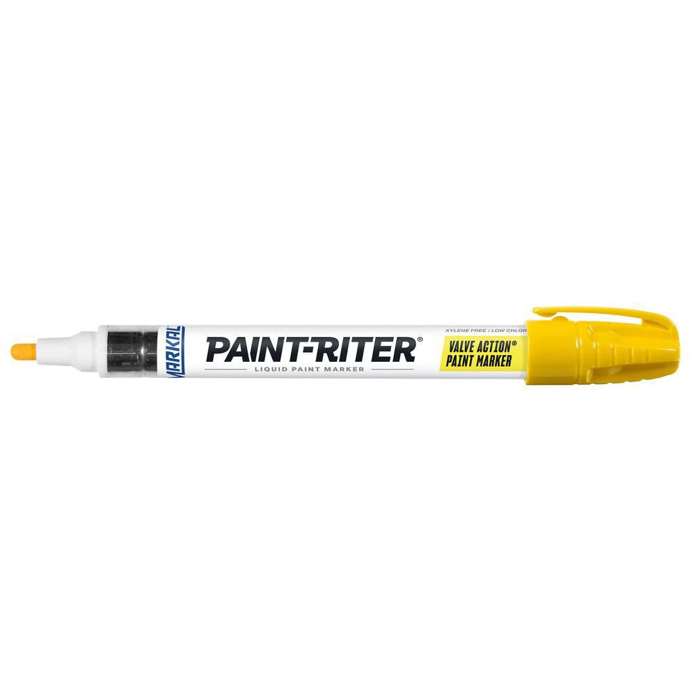 MILWAUKEE Markal 96821 Liquid Paint Marker Yellow Bullet Tip