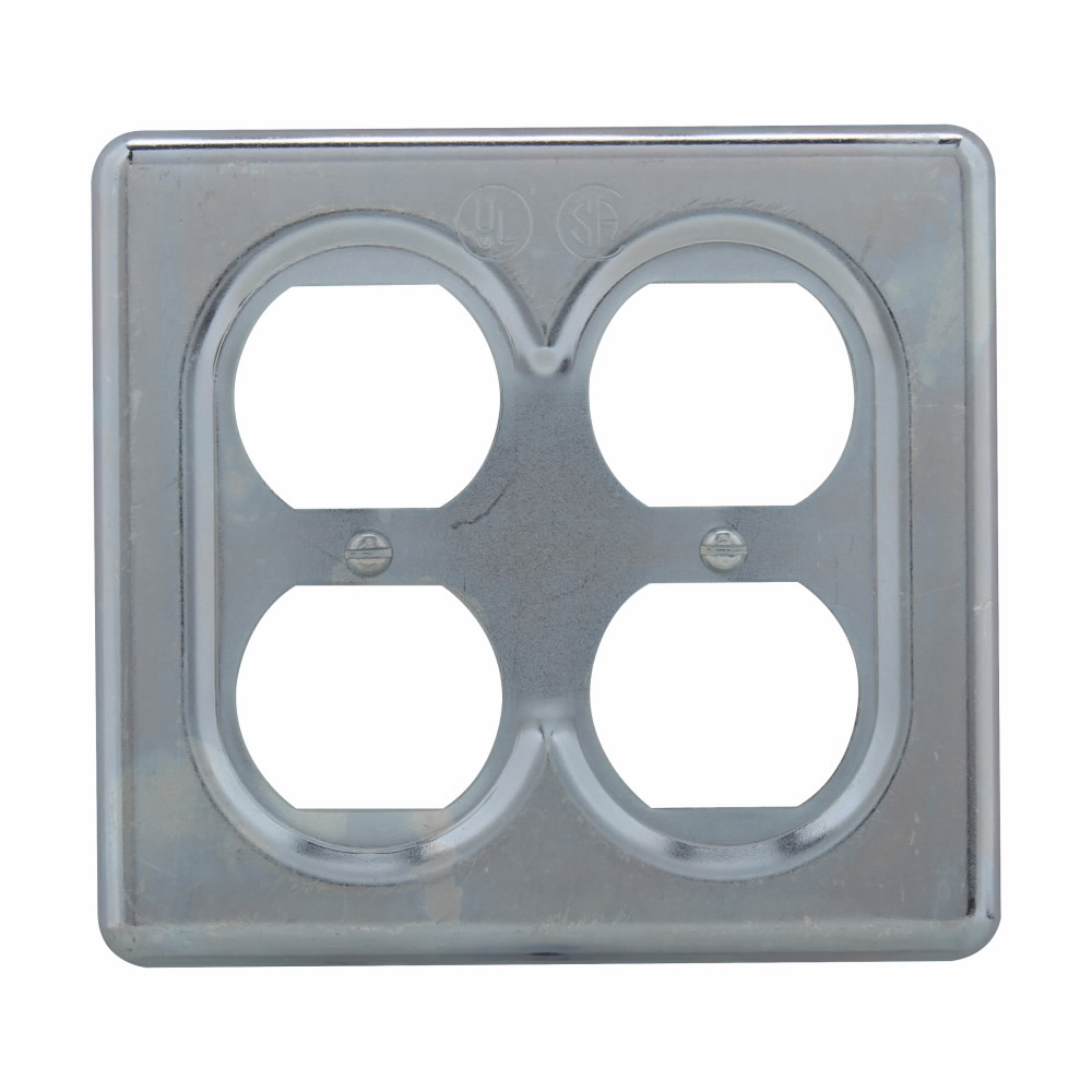 Eaton S232 Crouse-Hinds S Series Duplex Receptacle Cover Power (Two-Gang) Replacement MPN