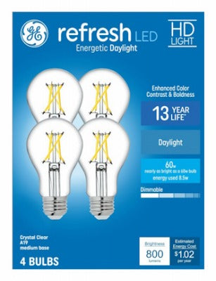 GE G E Lighting 93121730 Led A19 Bulb 8.5W 5000K Dimmable