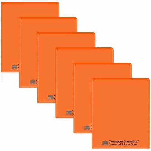 C-LINE C-line CLI32002 2-pocket Poly Folder Orange Box of 25
