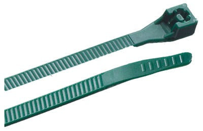 GARDNER BENDER Ecm Industries Llc 46-308G Green Cable Tie 8 in 100 Pack