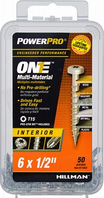 HILLMAN Hillman Fasteners 116931 Pan Head Star Drive Screw 50 Pack