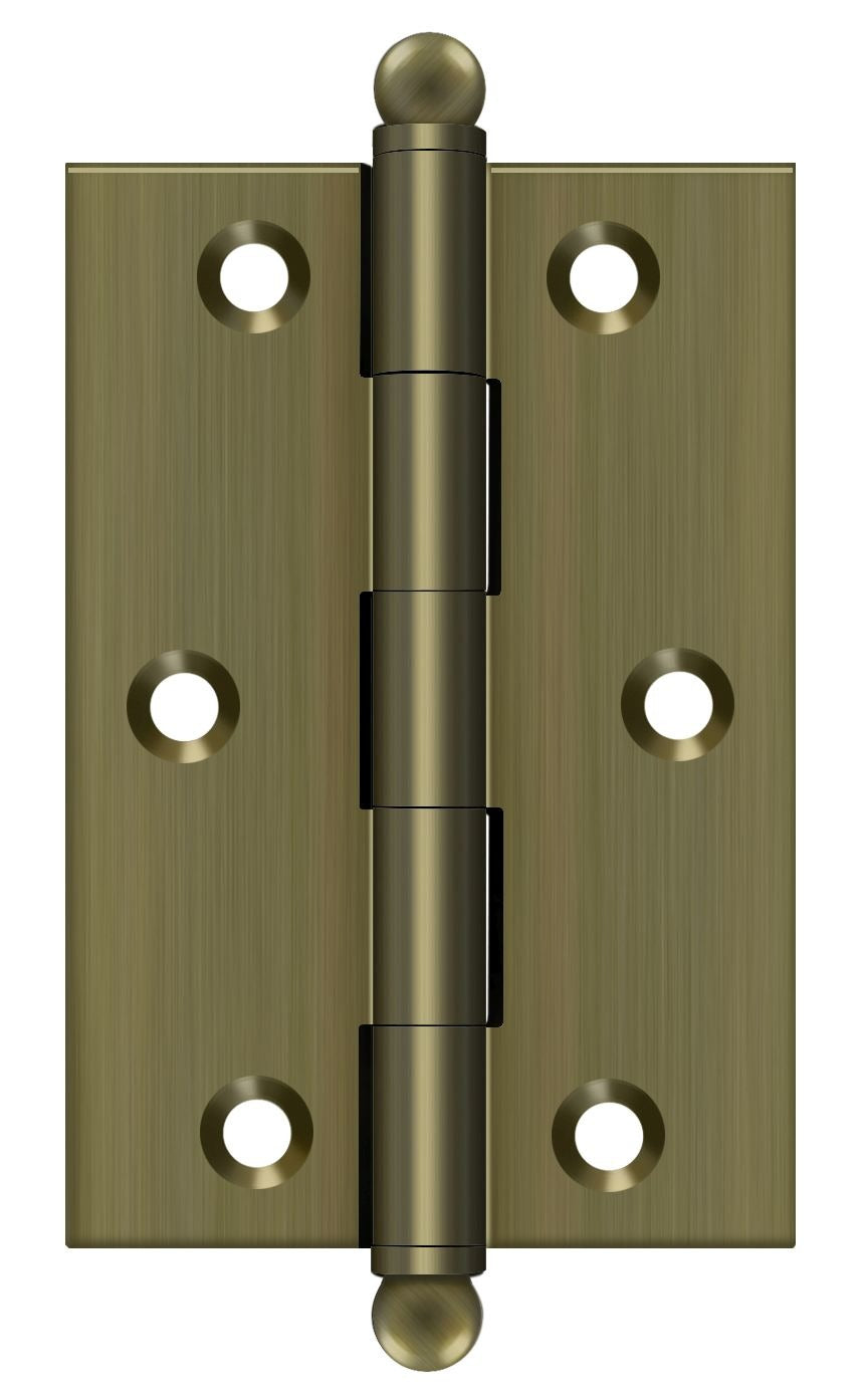 DELTANA Deltana CH3020U5 Hinge Ball Tips 3x2 in Antique Brass