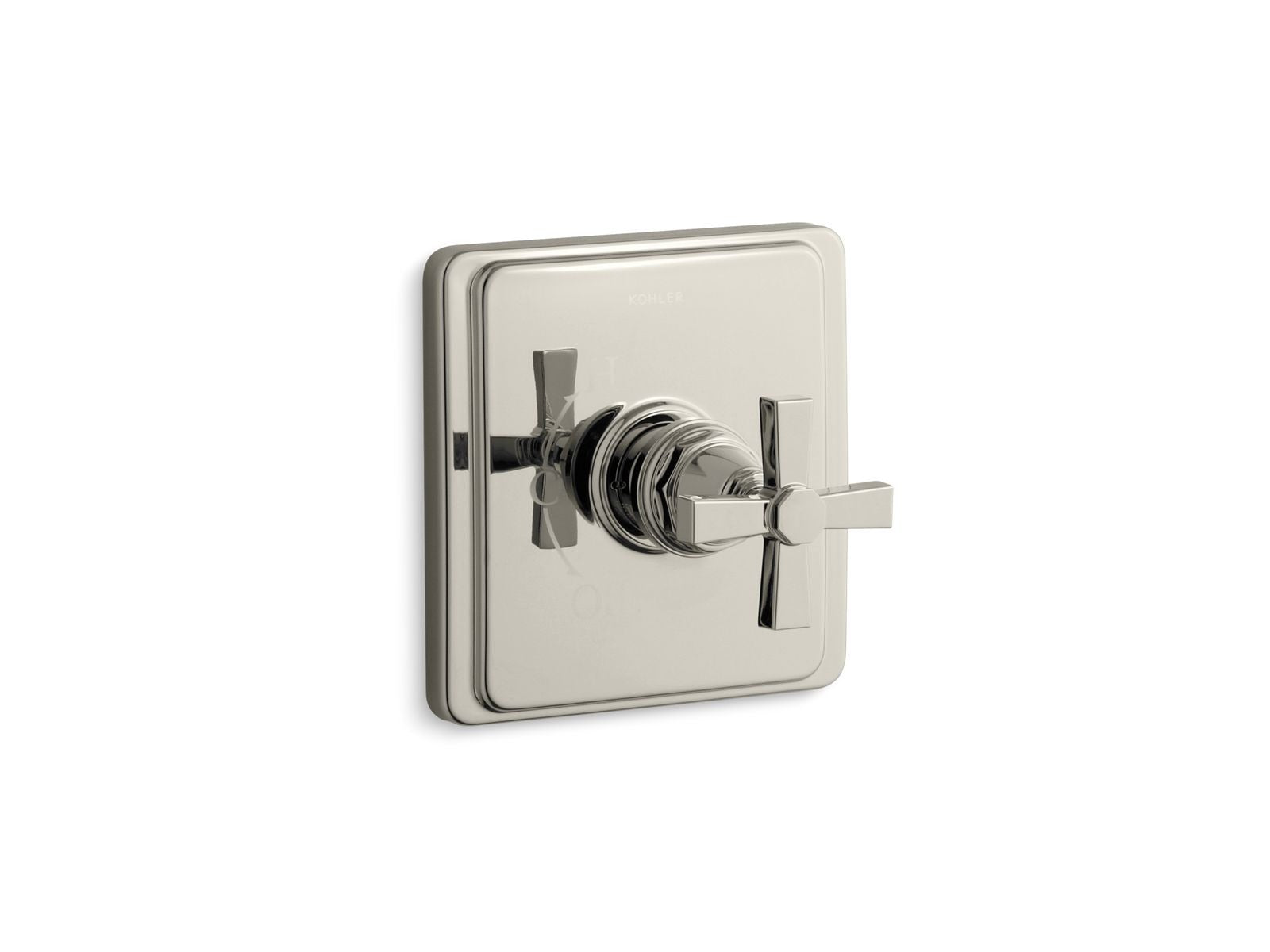 KOHLER Kohler TS13135-3A-SN Pinstripe Single Handle Pressure-Balancing Valve Trim (Pure-Cross) K-T13135-3A