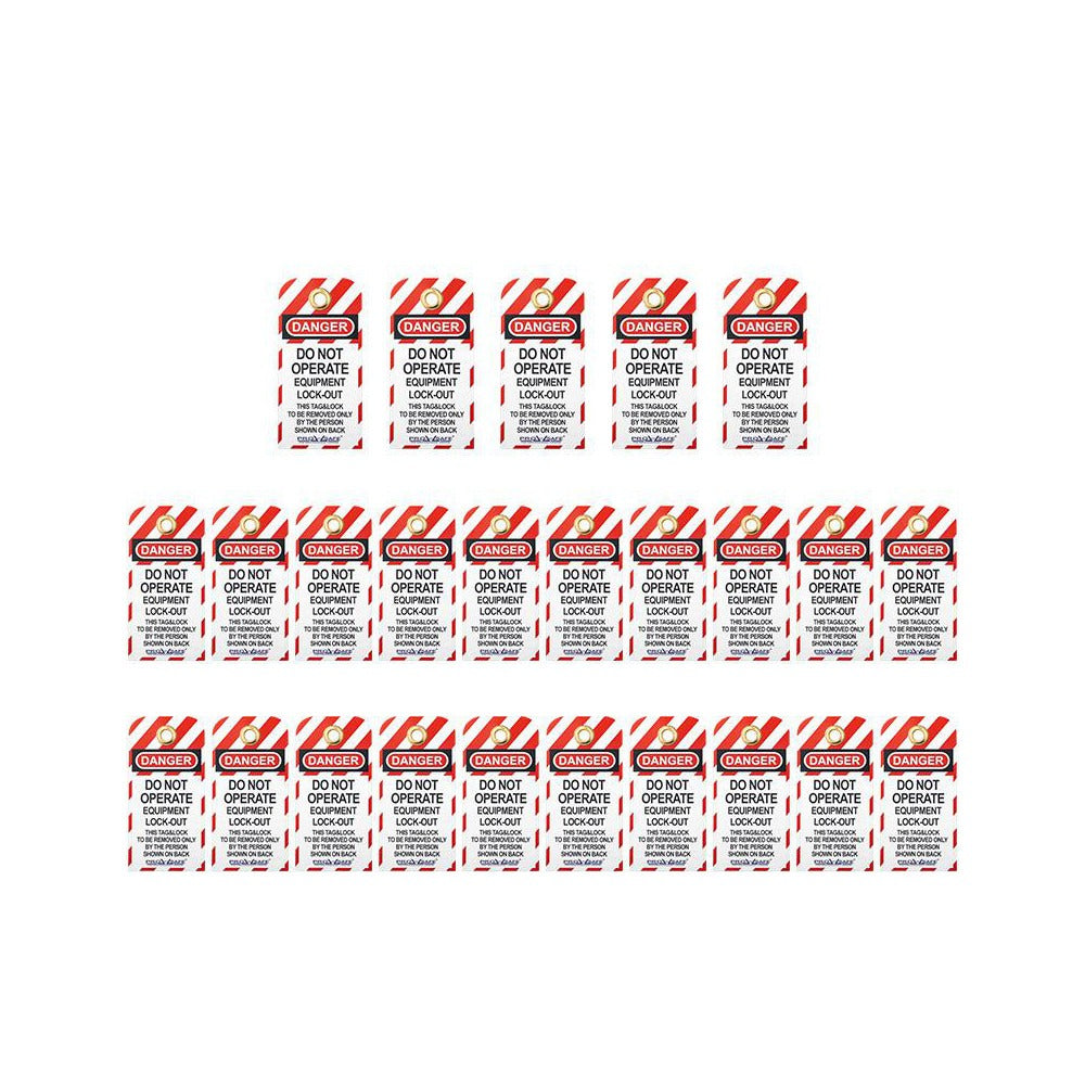 PRO-SAFE Pro-safe BD-P01-4 Lockout Tagout Safety Tag 25 Pack