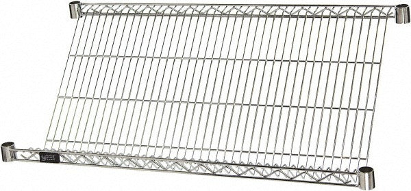 QUANTUM STORAGE SYSTEMS Quantum Storage 1836SL Wire Shelf 400 Lb 36x18 Chrome