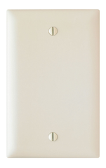 Pass & Seymour TP13LA Wallplate, Blank, 1-Gang, Box Mount, Nylon, Standard - Light Almond