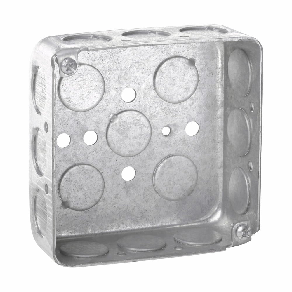 EATON EATON TP410 Square Outlet Box 4 inches Width x 2.5 inches Depth x 4 inches Height