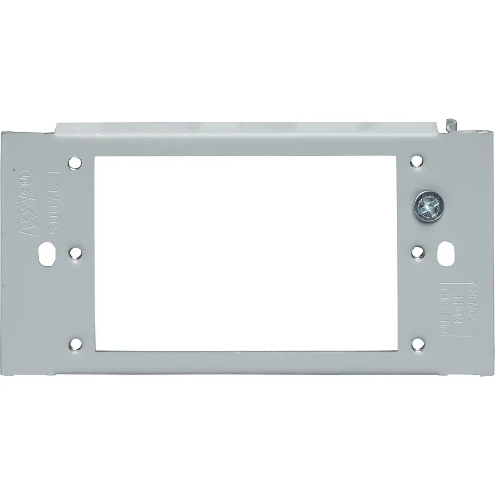 WIREMOLD WIREMOLD G6007C-1 6000 Series Single-Gang Device Plate Fitting Gray