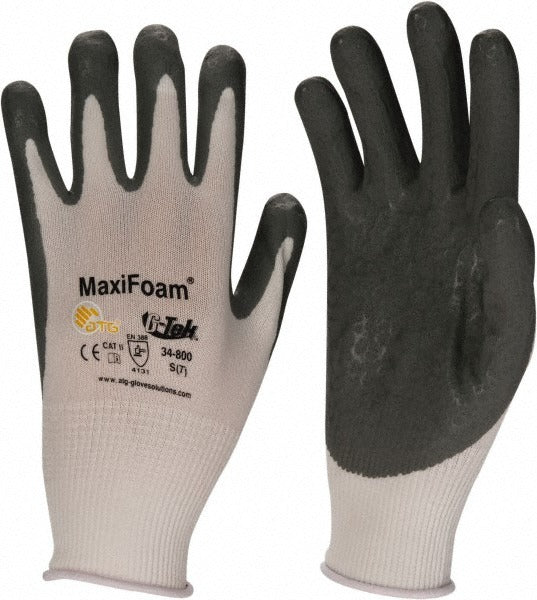 ATG Atg 34-800/S Work Gloves Small Nitrile Coated Nylon