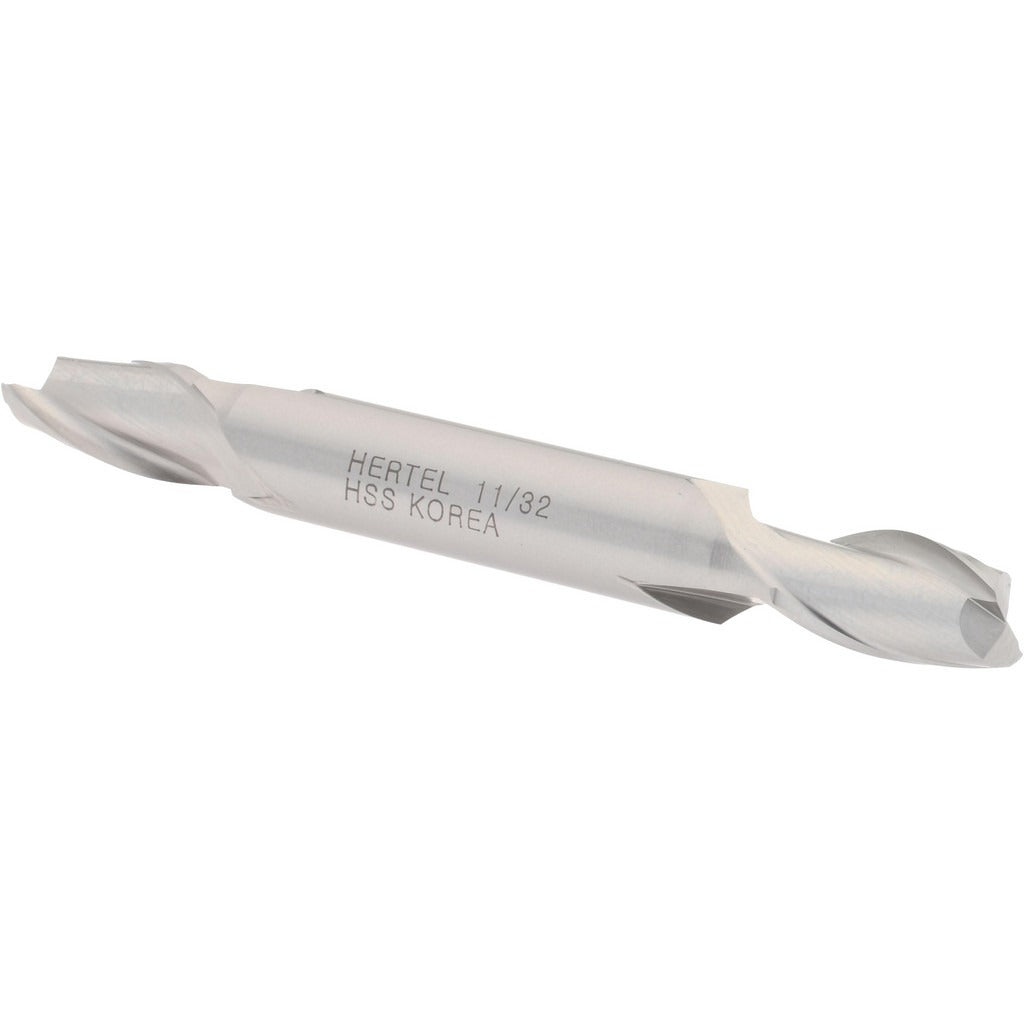 HERTEL Hertel E1050022 Square End Mill 11/32 in 2 Flute Hss