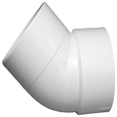 CHARLOTTE PIPE Charlotte Pipe Pvc 00323 1400HA 4 in Dwv 45 Deg Street Elbow