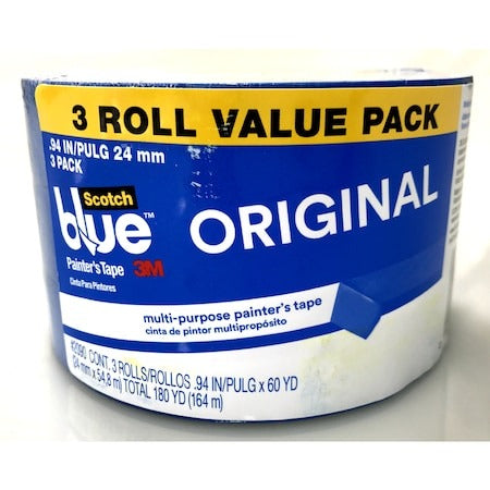 3M 3M 2090-24EC3 ScotchBlue Medium Strength Painter's Tape 0.94 in x 60 yd 3 pk 2090-24EC3