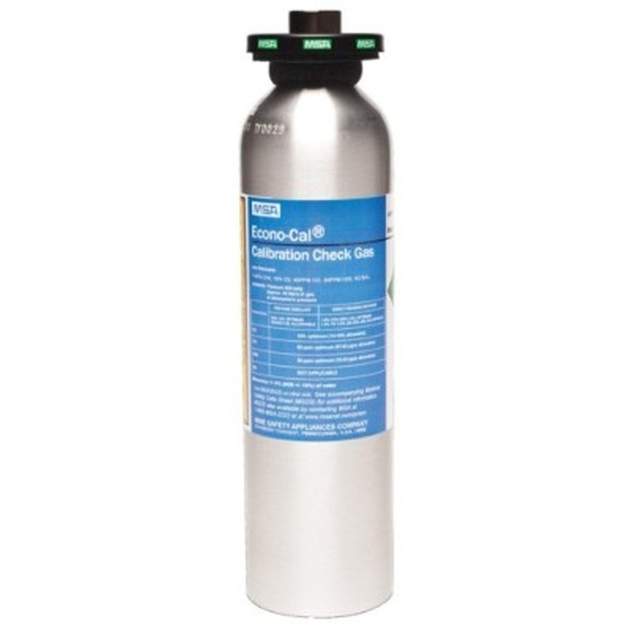 MSA SAFETY Msa Safety 10048279 Calibration Gas Cylinder 34L