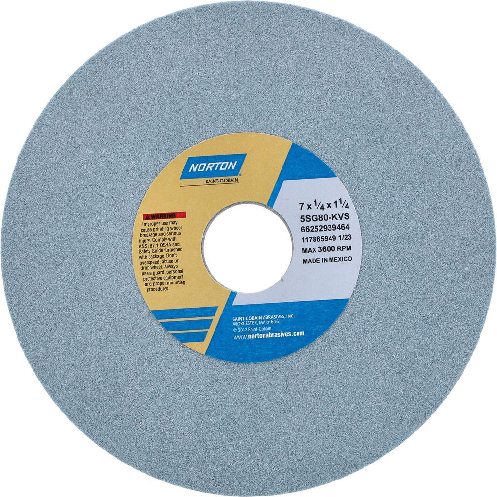 NORTON Norton 66252939464 Surface Grinding Wheel 80 Grit 7in