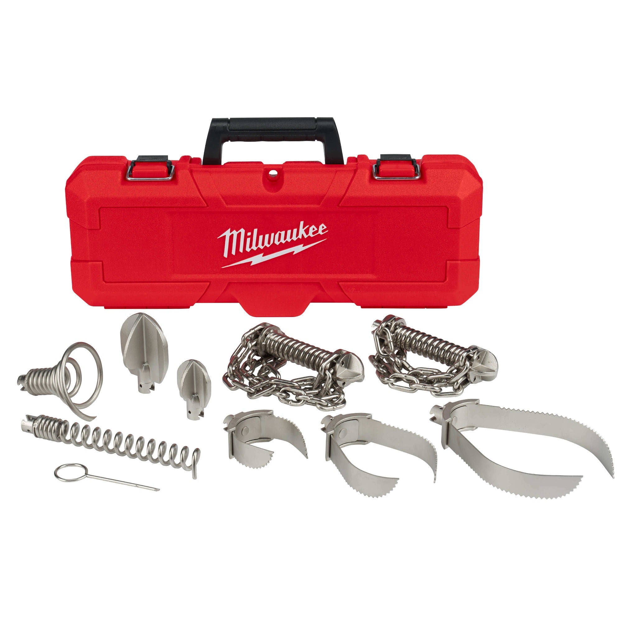 MILWAUKEE Milwaukee 48-53-4840 9-Piece head attachment kit 1-1/4 inches sectional cable (9-piece pack)