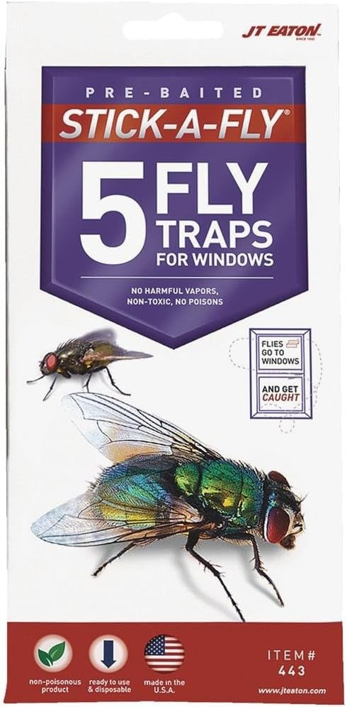 JT EATON Jt Eaton 443 Stick-A-Fly Disposable Indoor Fly Trap (5-Pack)