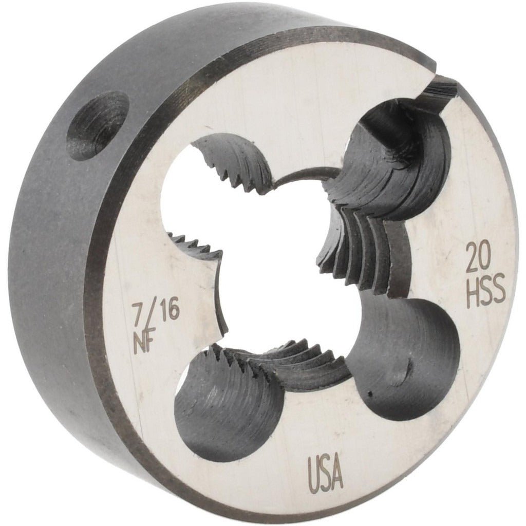 CLE-LINE Cle-line C65829 Round Die 7/16-20 Unf 1 in Od Hss