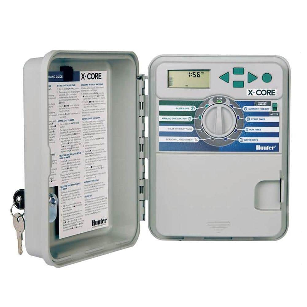 HUNTER INDUSTRIES Hunter Industries XC800 X-Core 8-Station 120 VAC (3 Programs)