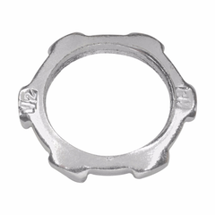 Crouse-Hinds 11X Thin Construction Conduit Locknut, 1/2 in, For Use With Rigid/IMC Conduit, Steel