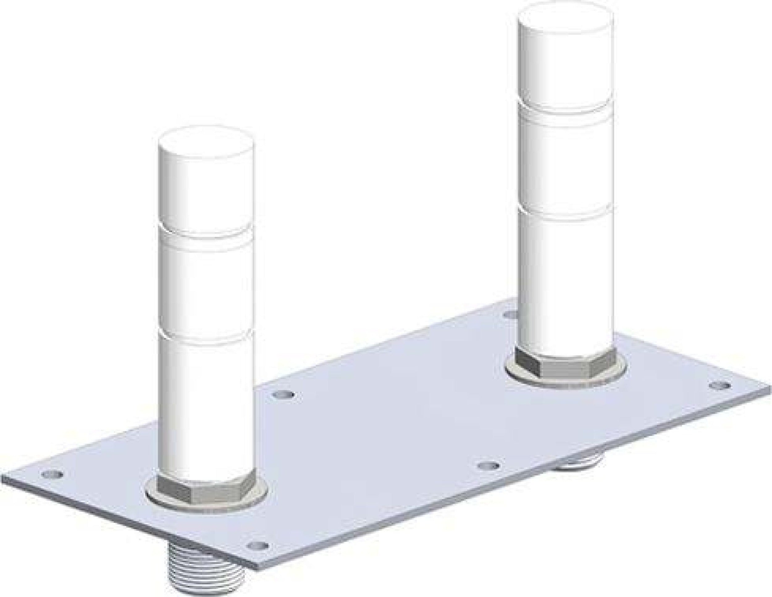 CALIFORNIA FAUCETS California Faucets 9516 Rough for Floor Mount Tub Filler (5 inches x 10 inches x 1/8 inches)