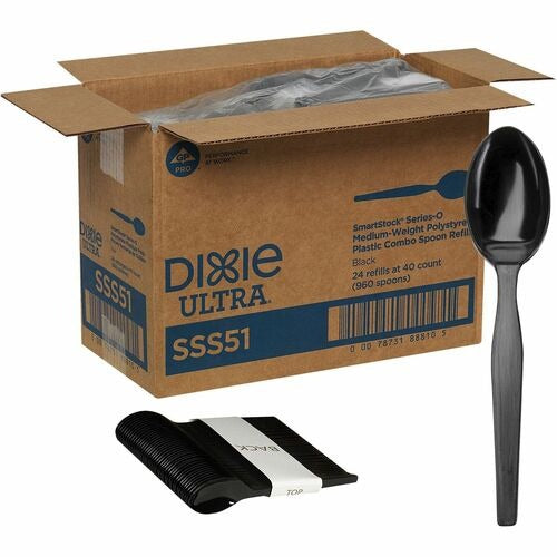 DIXIE Dixie Foods DXESSS51 Plastic Spoon Refill Carton 960