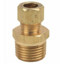 BrassCraft 68-6-8X Lead Free Compression x MIP Reducing Adapter, 3/8 OD Tube x 1/2 MIP Inch