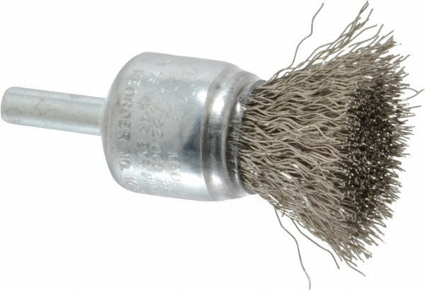 WEILER Weiler 90301 End Brush 3/4 in Stainless Steel Crimped Wire