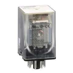 Square D 8501KPR12V20 Plug-In Relay 120 VAC 10 Amp DPDT Replacement MPN