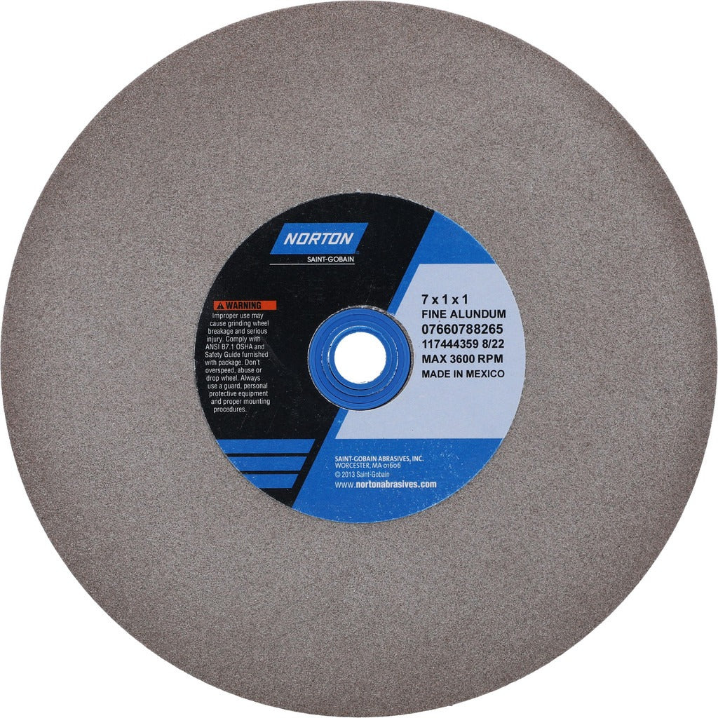 NORTON Norton 07660788265 Bench Grinding Wheel 7in 100/120 Grit