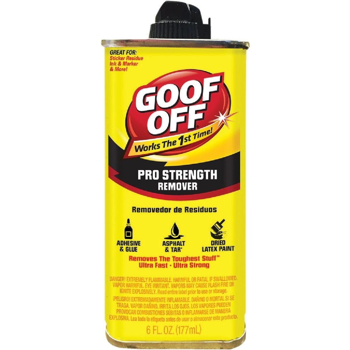 WILLIAM ZINSSER Wm Barr FG661 Goof Off Pro Strength Paint Remover 6 Oz