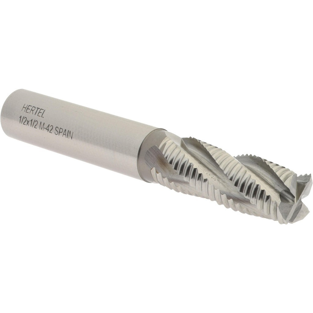 HERTEL Hertel 02499200 Roughing End Mill 1/2 in 4 Flute Cobalt