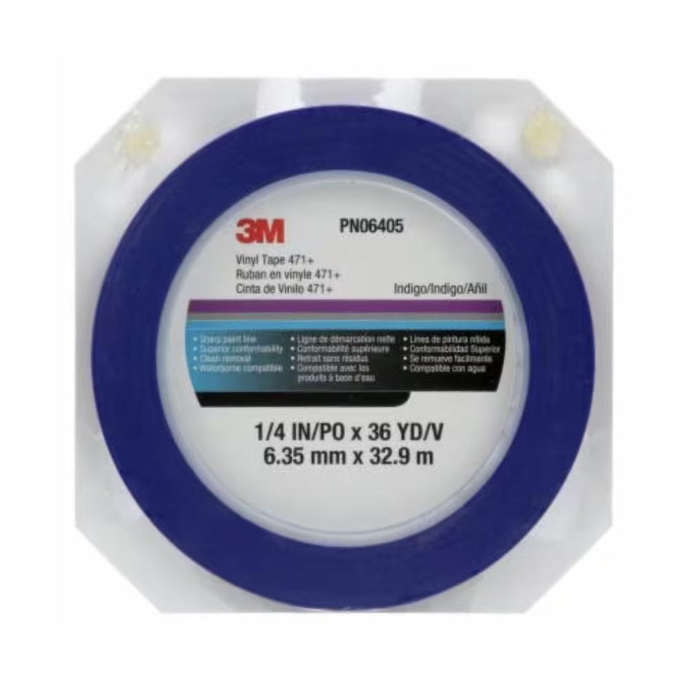 3M 3M 7100055835 Masking Tape 6mm Blue Vinyl 36yd