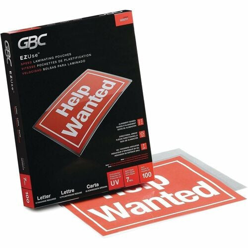 GBC Gbc GBC3200717 Letter Size Laminating Pouch 7 Mil 100pk