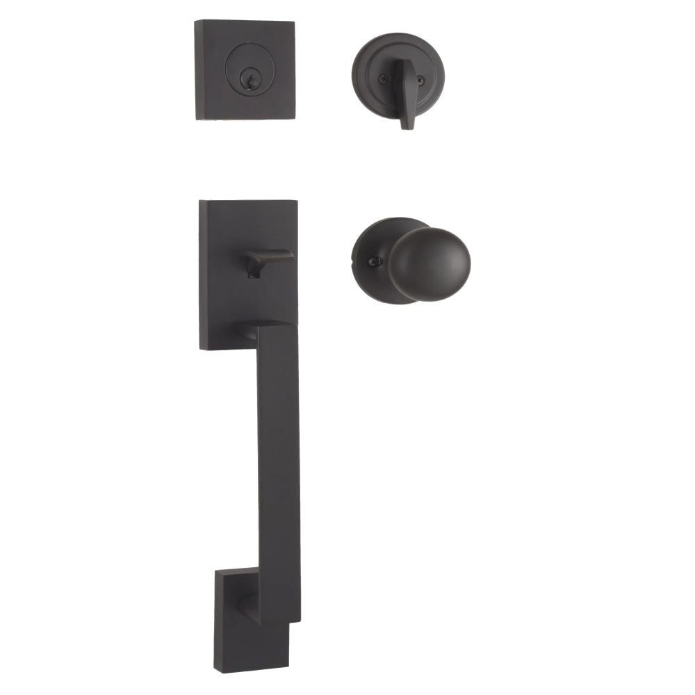 WESLOCK Weslock 02840-2S2FR2D Bailey Single Cylinder Handleset Matte Black